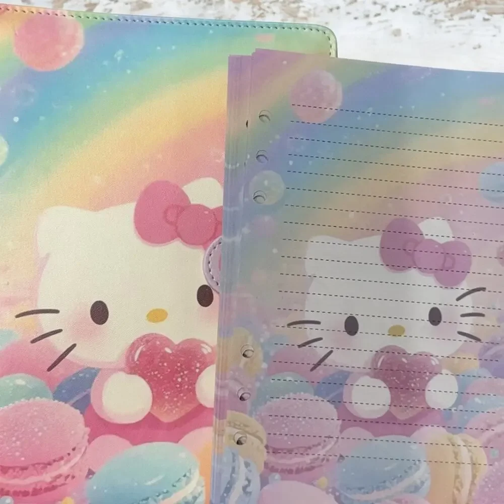 Hello Kitty A5 Binder with matching printed paper and canvas tote bag